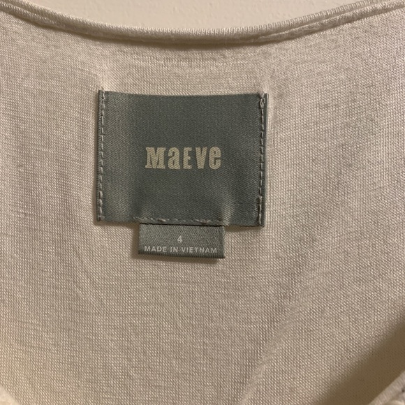 Anthropologie Maeve White pinstripe dress size 4 - Picture 3 of 4